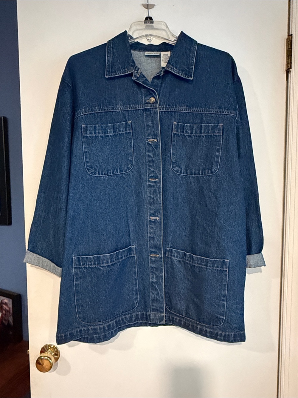 Cabin Creek Indigo Blue Denim Jacket with Patch Pockets